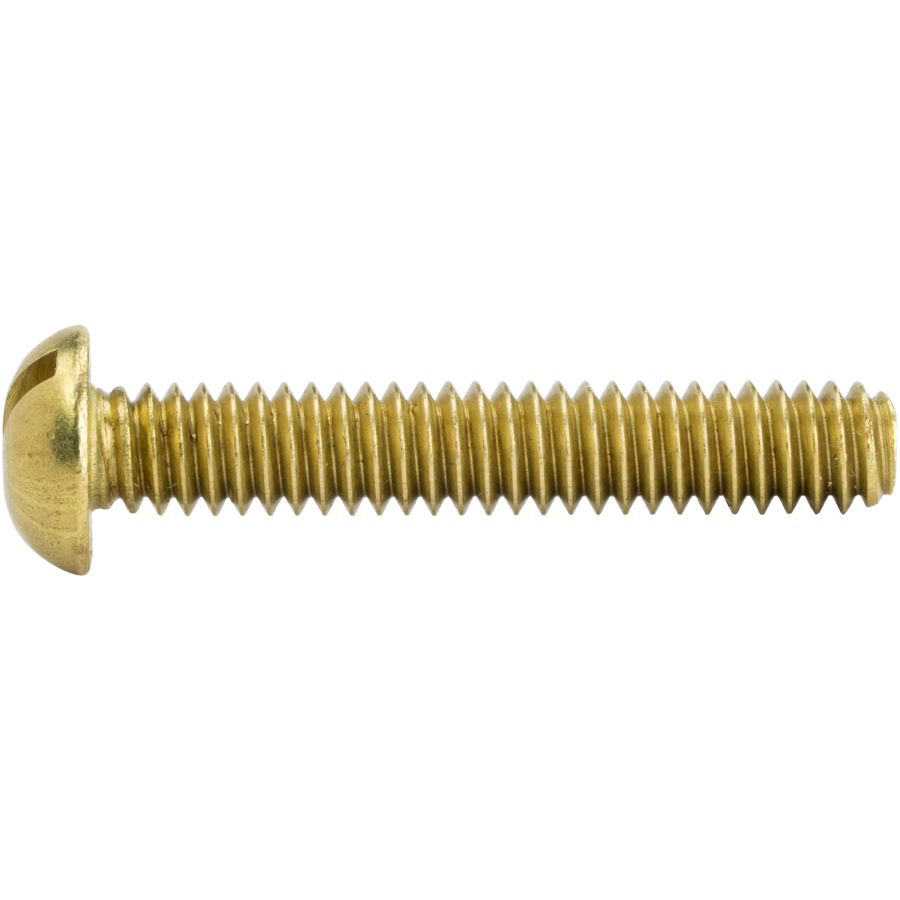UNIQANTIQ HARDWARE SUPPLY #3 X 3/8" Brass Round Head Slot Drive Wood Screws Pack Of 25 Self Tapping Screws