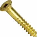 Image of item: #4 Square Drive Flat Head Wood Screws Solid Brass
