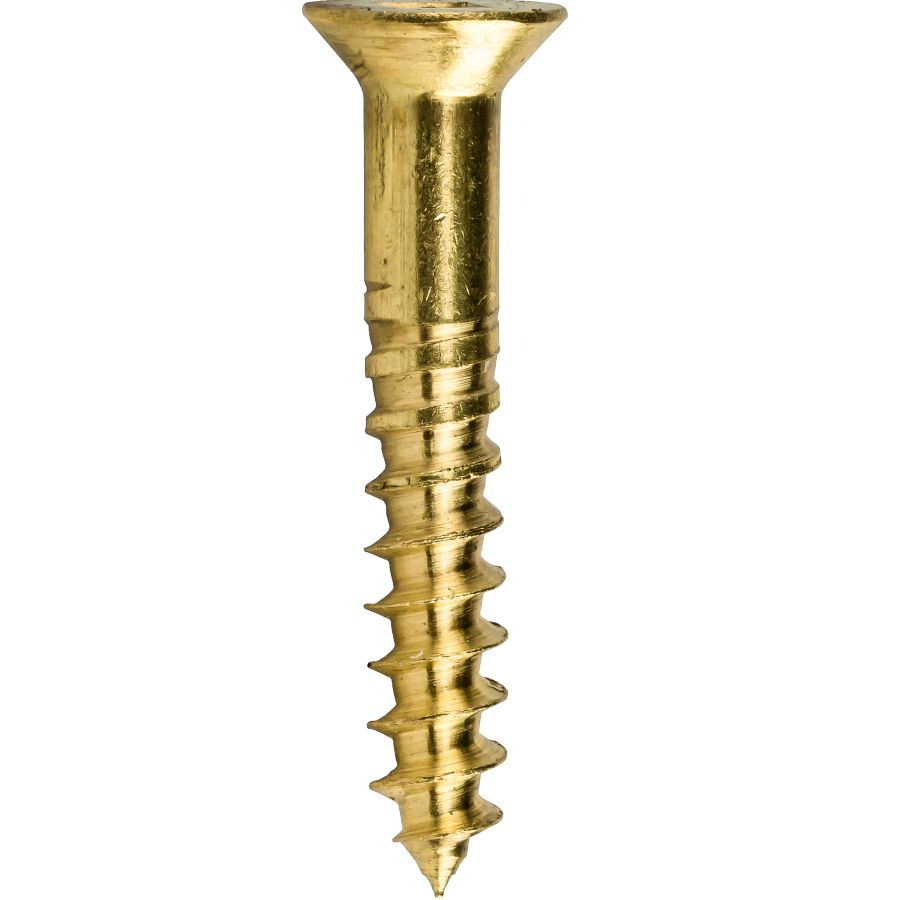 Flat Head Countersunk Qty 100 #8 x 3/4" Brass Wood Screws Square Drive 