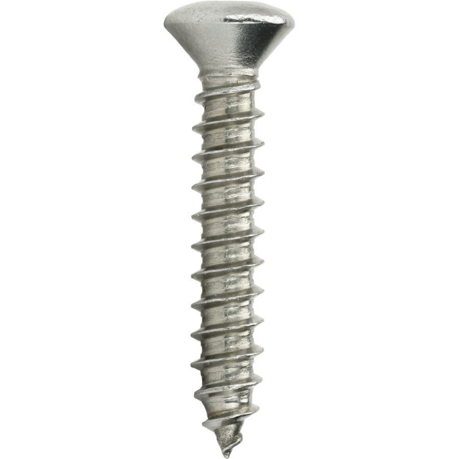 Oval Head Wood Screws #14 x 1-1/2 in SteelZC