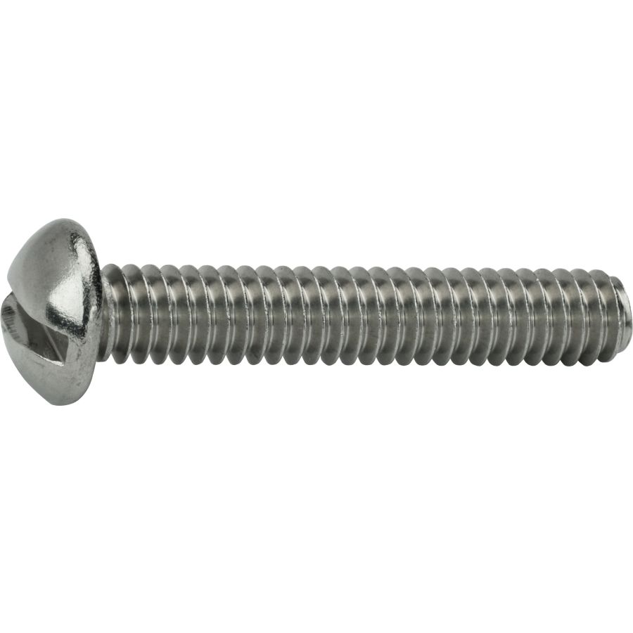 6-32 x 3/4" Slotted Round Head Machine Screws Stainless Steel 18-8 Qty 100 