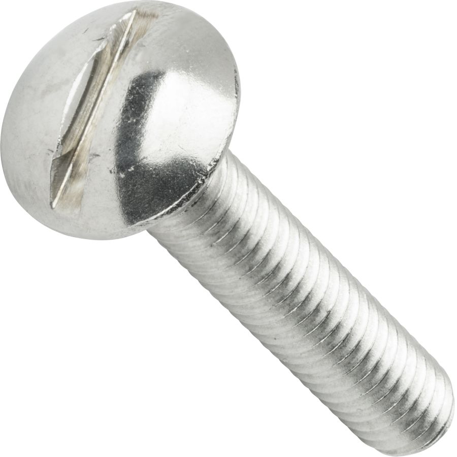 1/4-20 x 5" Flat Head Slotted Machine Screws Stainless Steel 18-8 Qty 10 