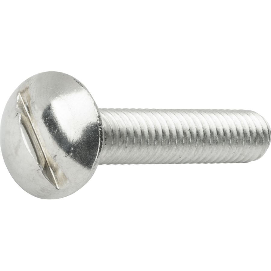 Viti A Testa Tonda Con Scanalatura 1/4-20 X 1 Pollice, Acciaio Inox 18-8, 25 Pezzi