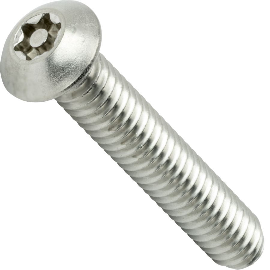 Stainless Steel Tamper Proof Security Button Head Screw 6/32 x 1/2 25/PCS 