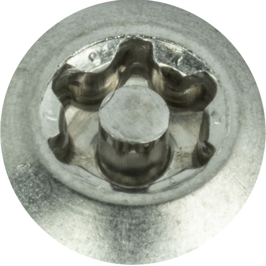 thumbnail image 2 of 20-Pack M6 X 50mm Security Torx Screws - 304 Stainless Steel Button Head Self-Tapping 2 of 11