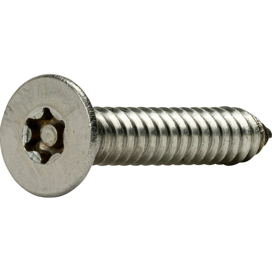 #8 X 1-1/2 Torx Security Sheet Metal Screws - Button Head, Stainless Steel (25-Pack)