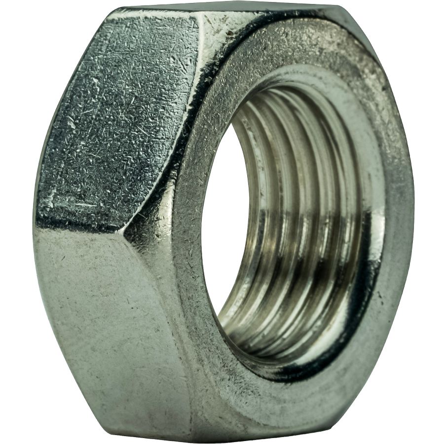 25 1/4-28 Hex Jam Nut Fine Thread 18-8 Stainless Steel 25 Pcs 