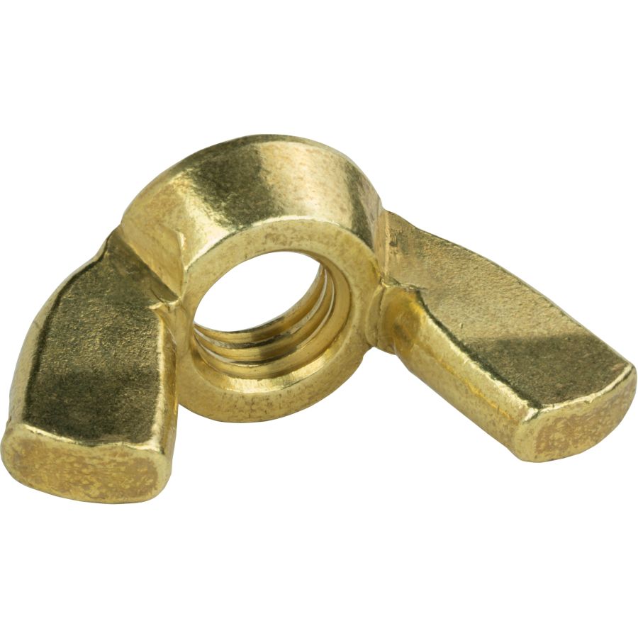 1/4"-20 Brass Wing Nuts Pack of 12
