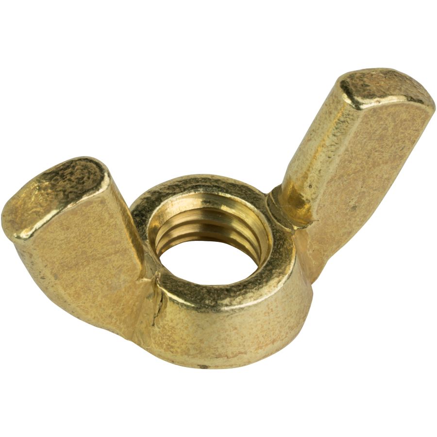 1/4-20 Wing Nuts Solid Brass Quantity 25 